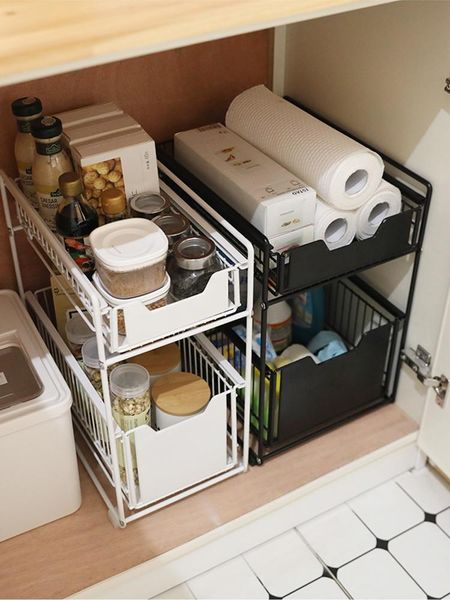 kitchen storage & organization counter shelving household pull cabinets layered under sink drawers rack
kitchen storage & organization counter shelving household pull cabinets layered under sink drawers rack