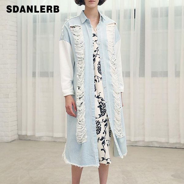 women's trench coats personalized solid color denim coat 2021 autumn lapel long sleeve windbreaker patchwork mid-length jacket, Tan;black
women's trench coats personalized solid color denim coat 2021 autumn lapel long sleeve windbreaker patchwork mid-length jacket, Tan;black
