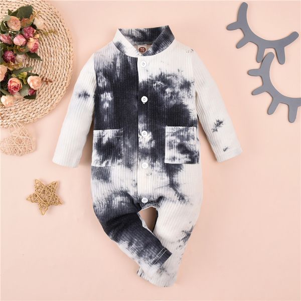 autumn newborn infant baby boys girls tie dye romper long sleeve pocket jumpsuit ribbed knitted baby casual sleepwear clothes, Blue
autumn newborn infant baby boys girls tie dye romper long sleeve pocket jumpsuit ribbed knitted baby casual sleepwear clothes, Blue