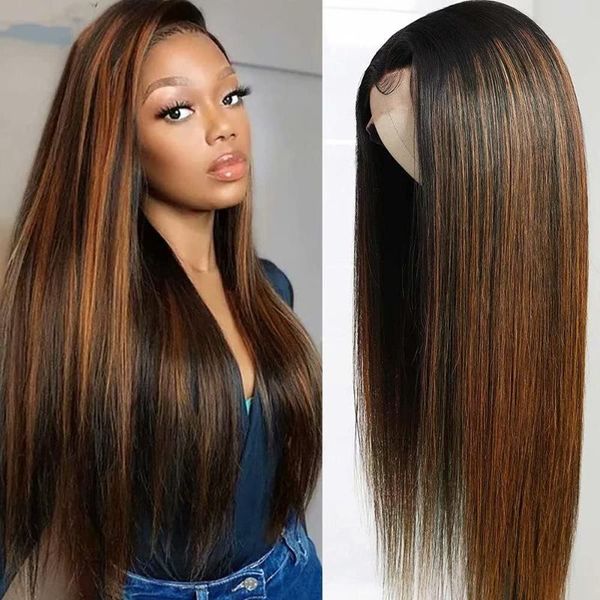 lace wigs highlight wig human hair 13x4 front transparent frontal straight brazilian remy for women, Black;brown
lace wigs highlight wig human hair 13x4 front transparent frontal straight brazilian remy for women, Black;brown