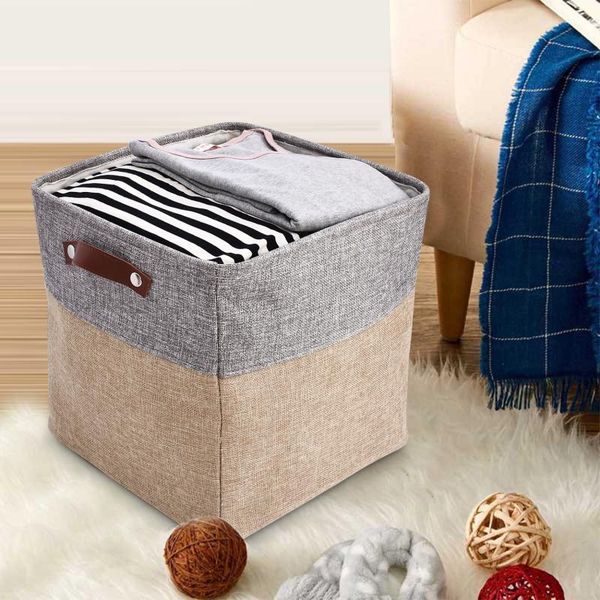 storage baskets leather handle basket clothes box foldable organizer toy sundries boxes household organizing bag
storage baskets leather handle basket clothes box foldable organizer toy sundries boxes household organizing bag
