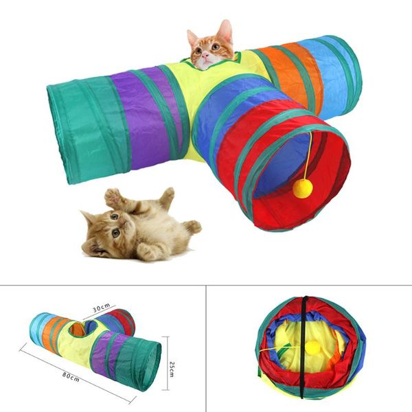 3holes pet cat tunnel funny toys for cats foldable interactive kittens training toy products
3holes pet cat tunnel funny toys for cats foldable interactive kittens training toy products