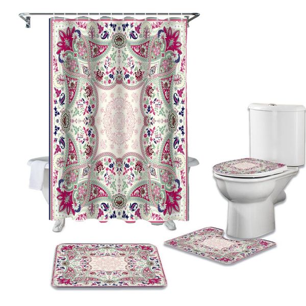 shower curtains bohemian ethnic style flower print curtain bathtub decor rug waterproof bathroom toilet cover mat set
shower curtains bohemian ethnic style flower print curtain bathtub decor rug waterproof bathroom toilet cover mat set