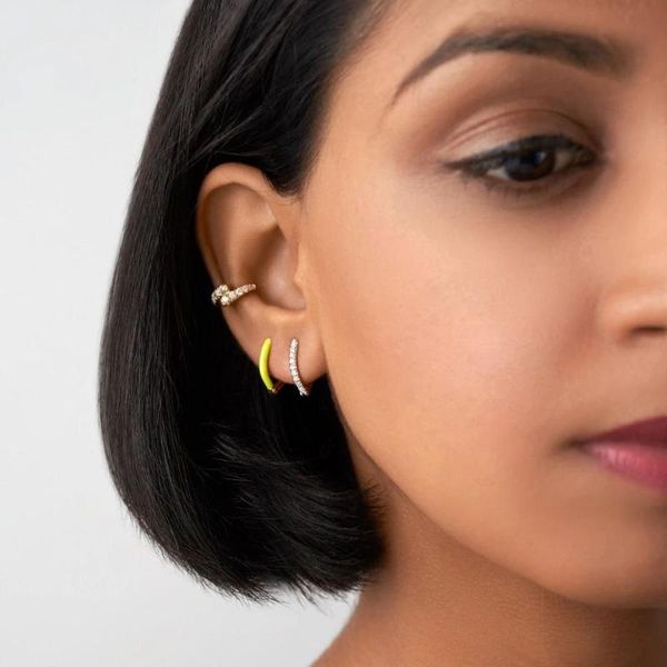 hoop & huggie geometric minimal minimalist mini small multi piercing cz oval earring, Golden;silver
hoop & huggie geometric minimal minimalist mini small multi piercing cz oval earring, Golden;silver