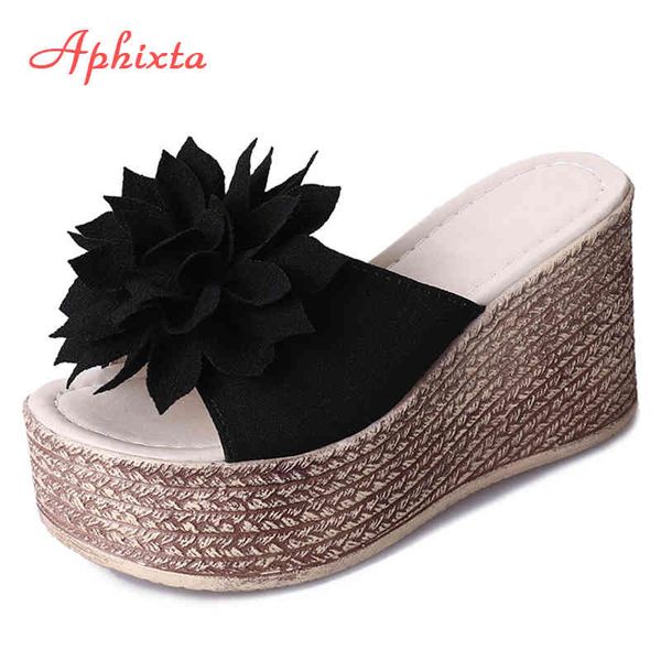 aphixta women slippers platform wedge women slipper appliques slides beach sandals slides summer ladies mules clog shoes girl k731, Black
aphixta women slippers platform wedge women slipper appliques slides beach sandals slides summer ladies mules clog shoes girl k731, Black