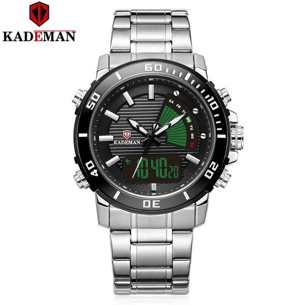 wristwatches kademan fashion sport watch led men quartz digital watches waterproof original stainless steel wristwatch, Slivery;brown
wristwatches kademan fashion sport watch led men quartz digital watches waterproof original stainless steel wristwatch, Slivery;brown