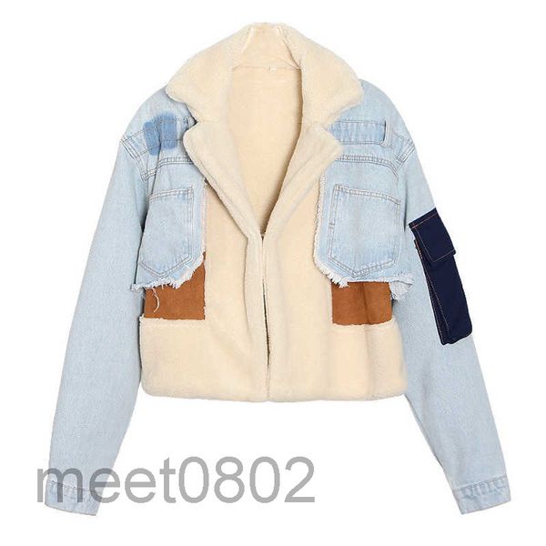 women's fur & faux cashmere coat winter short jacket women 2021 lamb wool stitching motorcycle thick warm overcoat 3 colors cy809, Black
women's fur & faux cashmere coat winter short jacket women 2021 lamb wool stitching motorcycle thick warm overcoat 3 colors cy809, Black