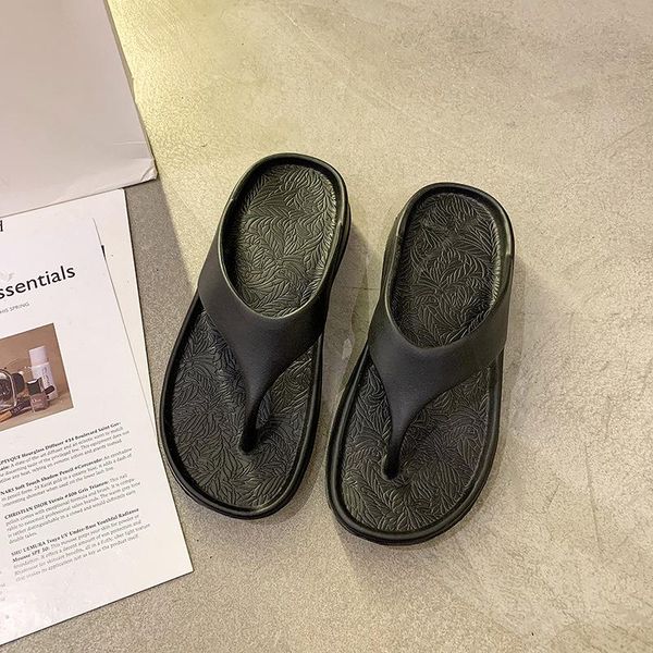 slippers female fashion women's platform flip flops non-slip wedges beach shoes ladies size 35-44, Black
slippers female fashion women's platform flip flops non-slip wedges beach shoes ladies size 35-44, Black