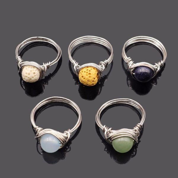 wedding rings handmade wire wrapped circle midi reiki healing natural amethysts agates quartz stone finger party women jewelry, Slivery;golden
wedding rings handmade wire wrapped circle midi reiki healing natural amethysts agates quartz stone finger party women jewelry, Slivery;golden