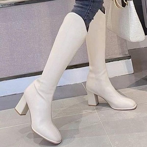 boots 2021 autumn fashion platform square head women's casual mid heel back zipper high tube motorcycle, Black
boots 2021 autumn fashion platform square head women's casual mid heel back zipper high tube motorcycle, Black