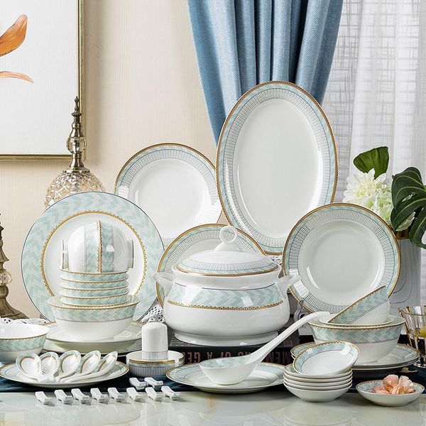dinnerware sets bone porcelain tableware european-style household bowls and pans chopsticks activity gift box jingdezhen ceramic dishes set
dinnerware sets bone porcelain tableware european-style household bowls and pans chopsticks activity gift box jingdezhen ceramic dishes set