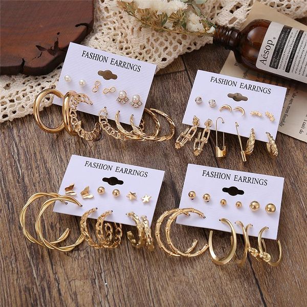 punk metal gold color circle hoop earrings for women vintage fashion hollow chain geometric c type statement jewelry & huggie, Golden;silver
punk metal gold color circle hoop earrings for women vintage fashion hollow chain geometric c type statement jewelry & huggie, Golden;silver