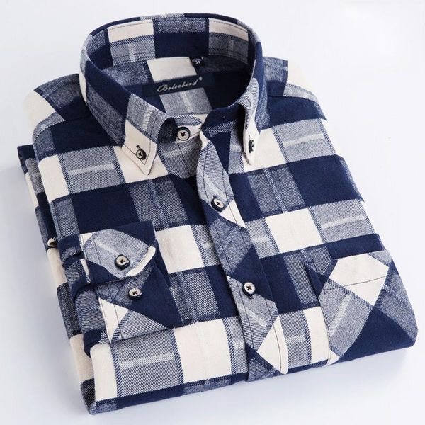 men's casual standard-fit long sleeve brushed flannel shirt single patch pocket button down plaid checkered thick cotton shirts, White;black
men's casual standard-fit long sleeve brushed flannel shirt single patch pocket button down plaid checkered thick cotton shirts, White;black