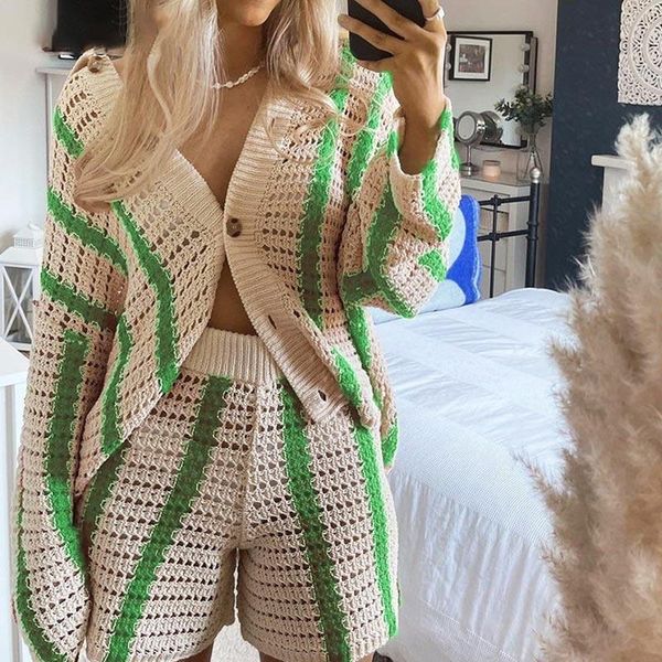 women's tracksuits knitted long sleeve cardigan shorts sets red stripe loose y2k autumn casual sweater v neck oversized 2 piece set, Gray
women's tracksuits knitted long sleeve cardigan shorts sets red stripe loose y2k autumn casual sweater v neck oversized 2 piece set, Gray