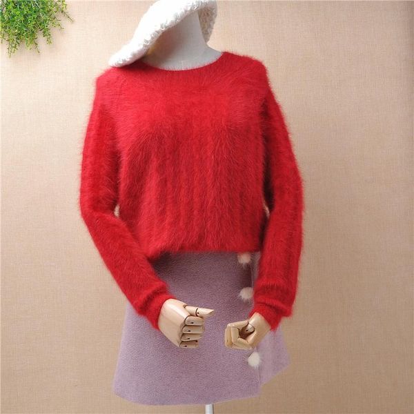 women's sweaters ladies women fashion red striped hairy angora fur knitted long sleeves loose pullover mink cashmere winter jumper sw, White;black
women's sweaters ladies women fashion red striped hairy angora fur knitted long sleeves loose pullover mink cashmere winter jumper sw, White;black