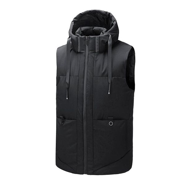 men's vests 2021 autumn winter leisure hoody grande taille homme gillet thick warm manteau sans manche, Black;white
men's vests 2021 autumn winter leisure hoody grande taille homme gillet thick warm manteau sans manche, Black;white