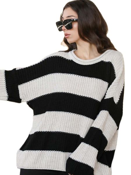 women's sweaters o neck sweater women autumn winter season 2021 fashion casual lady outside acrylic fabric, White;black
women's sweaters o neck sweater women autumn winter season 2021 fashion casual lady outside acrylic fabric, White;black