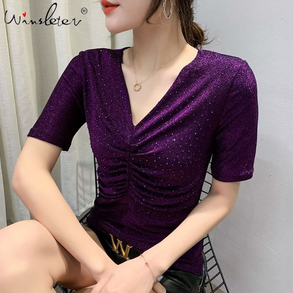 women's t-shirt summer european clothes t-shirt fashion shiny diamonds drape women ropa mujer pullover shirt cotton tees, White
women's t-shirt summer european clothes t-shirt fashion shiny diamonds drape women ropa mujer pullover shirt cotton tees, White
