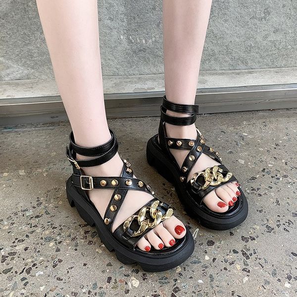 designer sandals women platform sandal shoes 2021 fashion rivet open toe ladies shoes summer sport flat beach sandalias mujer, Black
designer sandals women platform sandal shoes 2021 fashion rivet open toe ladies shoes summer sport flat beach sandalias mujer, Black
