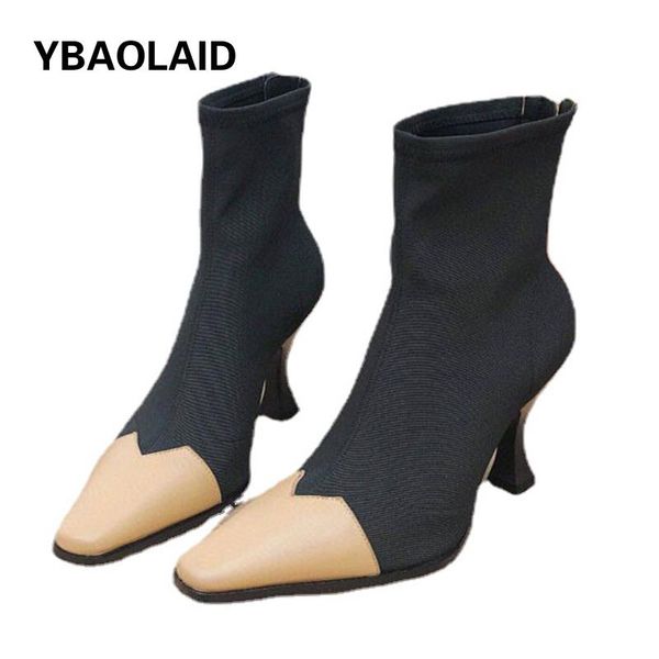 boots autumn and winter mixed color high-heeled 2021 square toe ladies sweet short elastic, Black
boots autumn and winter mixed color high-heeled 2021 square toe ladies sweet short elastic, Black