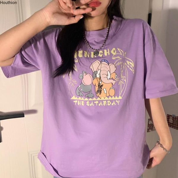 women's t-shirt short-sleeved cartoon letters comfortable fashion tshirt casual round neck t shirt cotton summer loose, White
women's t-shirt short-sleeved cartoon letters comfortable fashion tshirt casual round neck t shirt cotton summer loose, White