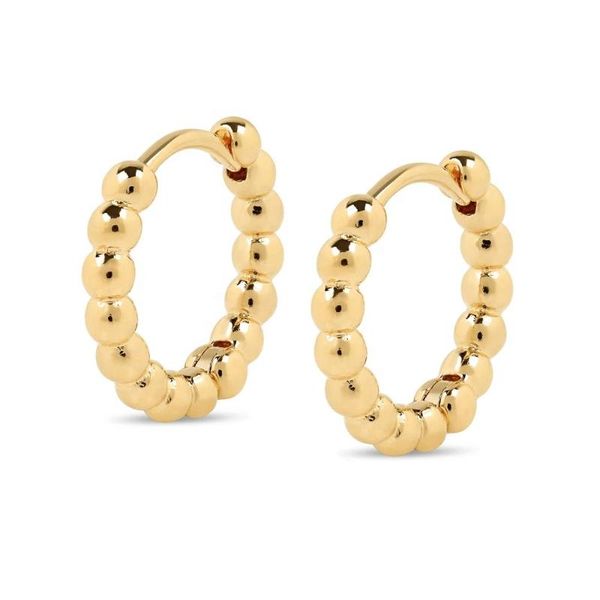 hoop & huggie original brand 925 sterling silver 18k gold plated minimalist beaded earring, Golden;silver
hoop & huggie original brand 925 sterling silver 18k gold plated minimalist beaded earring, Golden;silver