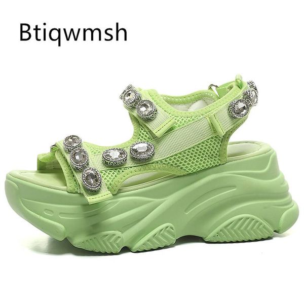 sandals 2021 green platform wedges women open toe rhinestone diamond high heels shoes woman fashion summer mesh sneakers, Black
sandals 2021 green platform wedges women open toe rhinestone diamond high heels shoes woman fashion summer mesh sneakers, Black