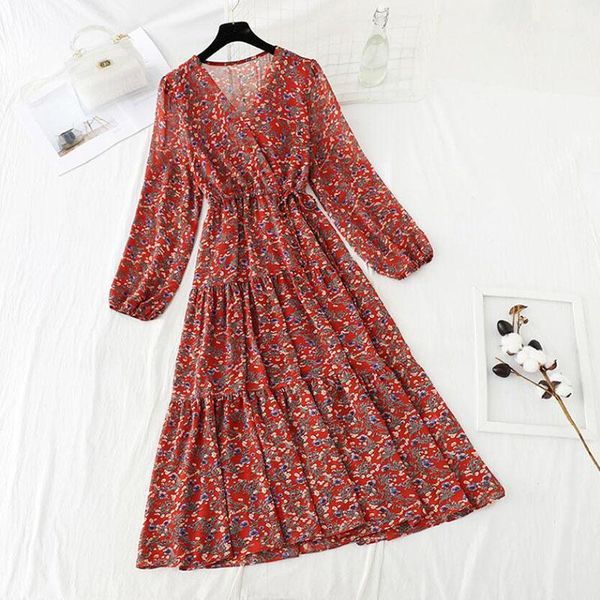 casual dresses 2021 spring women v-neck lace up long elegant sleeve floral print vestidos bohemian ruffles dress, Black;gray
casual dresses 2021 spring women v-neck lace up long elegant sleeve floral print vestidos bohemian ruffles dress, Black;gray