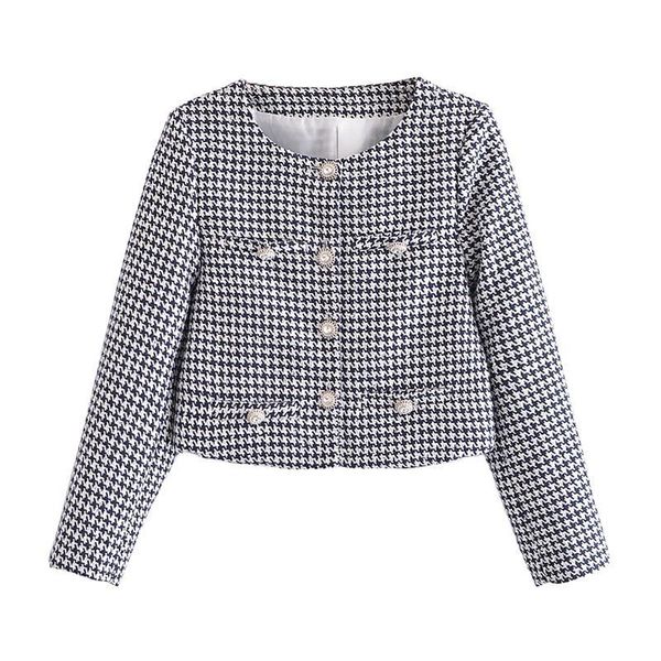 women's jackets mesttraf women 2021 fashion single-breasted houndstooth patch pocket coats retro long sleeve round neck outerwear stree, Black;brown
women's jackets mesttraf women 2021 fashion single-breasted houndstooth patch pocket coats retro long sleeve round neck outerwear stree, Black;brown