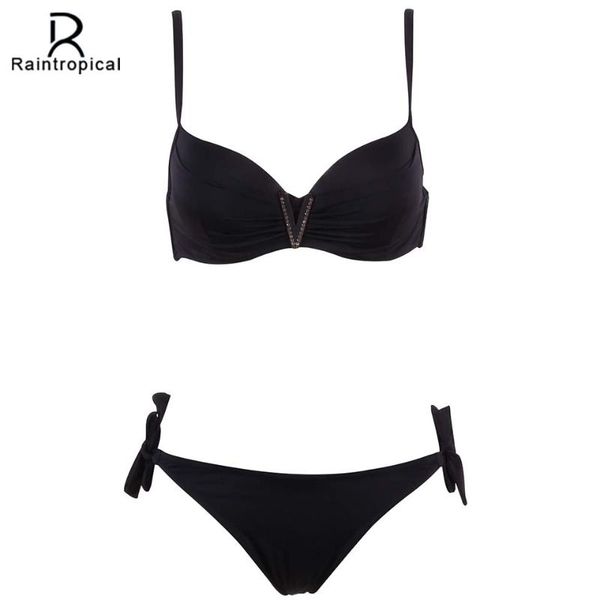 women's swimwear raintropical bikini sets women swimsuit female summer bikinis solid beach swim push up wear suits biquini, White;black
women's swimwear raintropical bikini sets women swimsuit female summer bikinis solid beach swim push up wear suits biquini, White;black