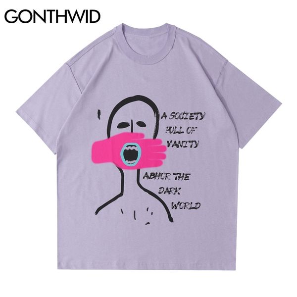 tshirts streetwear graffiti hand mouth oversized tees hip hop casual short sleeve t-shirts summer harajuku cotton 210602, White;black
tshirts streetwear graffiti hand mouth oversized tees hip hop casual short sleeve t-shirts summer harajuku cotton 210602, White;black