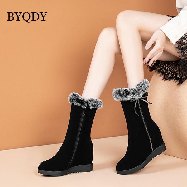 boots byqdy luxury designer height increasing snow for gilrs with side zip shoes woman casual winter warm fur ankle boot, Black
boots byqdy luxury designer height increasing snow for gilrs with side zip shoes woman casual winter warm fur ankle boot, Black