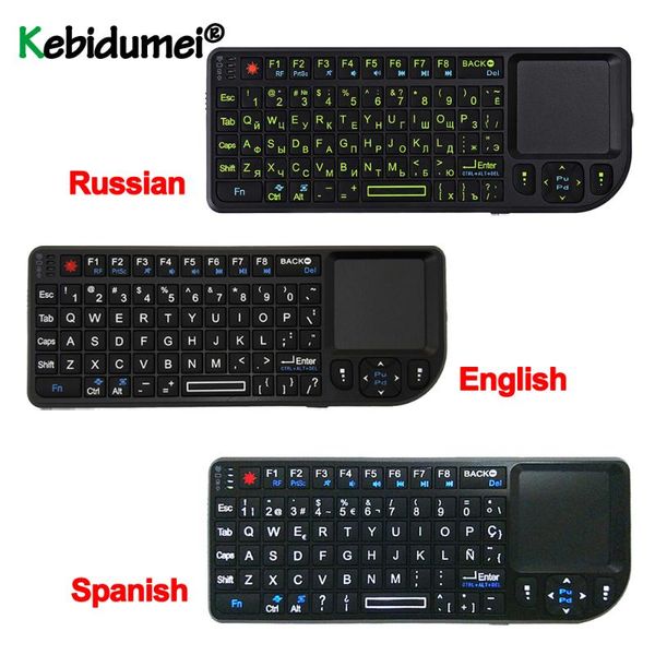 keyboards spanish/russian/english mini wireless air mouse 2.4g handheld touchpad for gaming phone smart tv box android
keyboards spanish/russian/english mini wireless air mouse 2.4g handheld touchpad for gaming phone smart tv box android