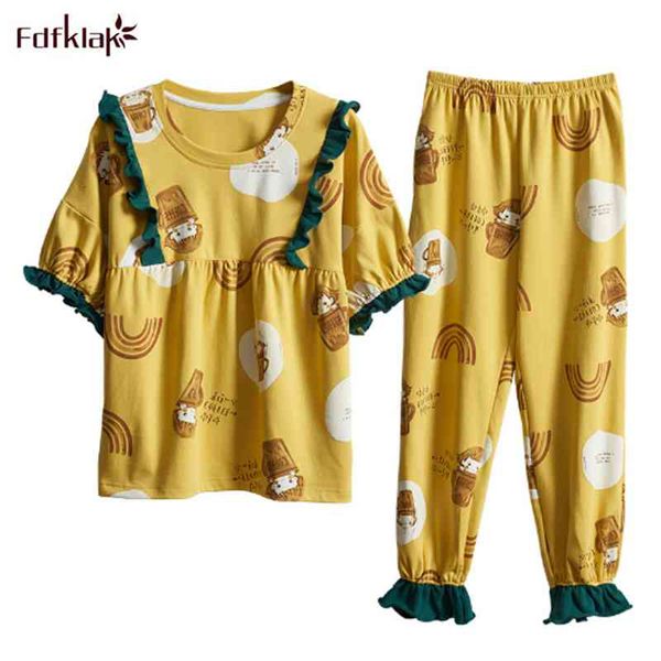women's sleepwear large size casual home clothes for women short sleeve long pant pajamas set spring autumn cotton pijama cute car, Black;red
women's sleepwear large size casual home clothes for women short sleeve long pant pajamas set spring autumn cotton pijama cute car, Black;red