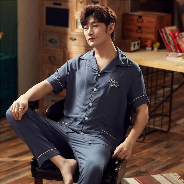 bedding sets men's pajamas summer light cotton silk home wear short sleeve trousers rayon cardigan suit
bedding sets men's pajamas summer light cotton silk home wear short sleeve trousers rayon cardigan suit