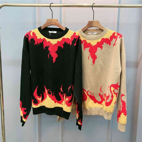 men's sweaters autumn winter slim fit knitted pullovers cool fire pattern casual outwear herentrui r1m9, White;black
men's sweaters autumn winter slim fit knitted pullovers cool fire pattern casual outwear herentrui r1m9, White;black