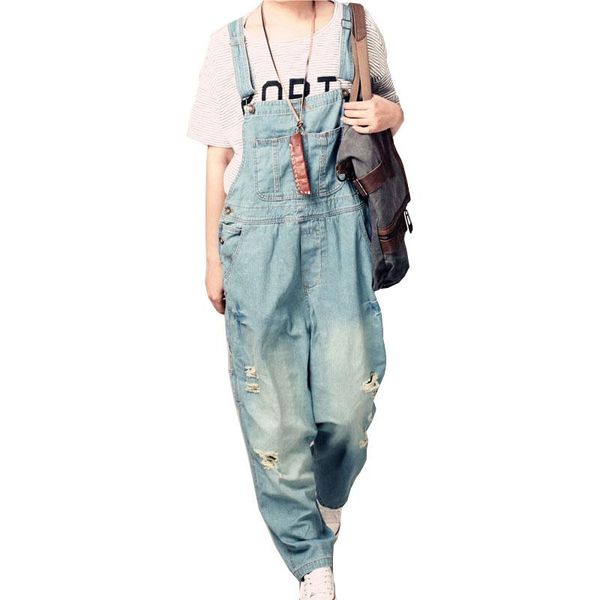 women's jumpsuits & rompers jeans casual loose denim workwear oversized shredded pants women jumpsuit, Black;white
women's jumpsuits & rompers jeans casual loose denim workwear oversized shredded pants women jumpsuit, Black;white