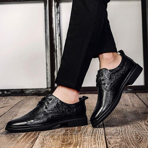 dress shoes formal men casual 2021 breathable men's moccasins leather male business mens oxford fashion, Black
dress shoes formal men casual 2021 breathable men's moccasins leather male business mens oxford fashion, Black