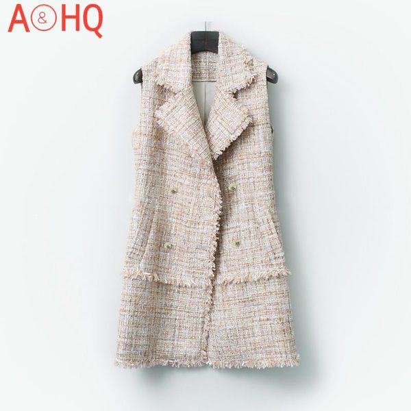women's jackets tweed jacket sleeveless autumn and winter ladies hand-drawn lapel small fragrance long, Black;brown
women's jackets tweed jacket sleeveless autumn and winter ladies hand-drawn lapel small fragrance long, Black;brown