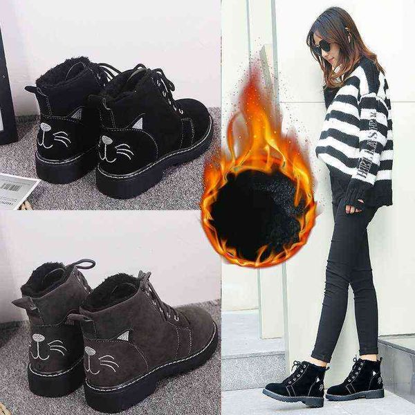 warm plush boots thick bottom mid heels round toe ankle boots for women shoes woman lace up winter boots botas mujer plus size y1105, Black
warm plush boots thick bottom mid heels round toe ankle boots for women shoes woman lace up winter boots botas mujer plus size y1105, Black