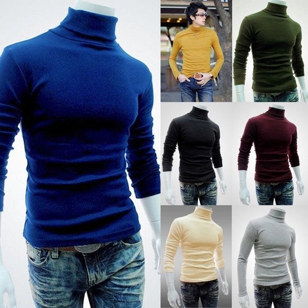 new men fashion t shirt tees slim male stretch t-shirt turtleneck long sleeve tee shirts high collar men's cotton tees, White;black
new men fashion t shirt tees slim male stretch t-shirt turtleneck long sleeve tee shirts high collar men's cotton tees, White;black