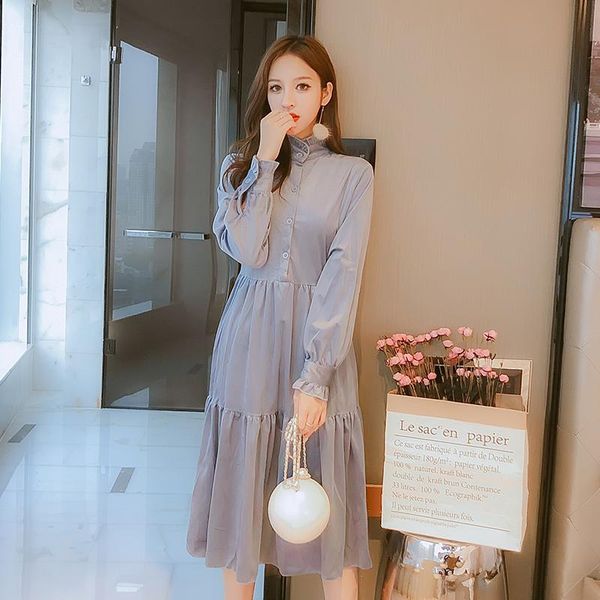 casual dresses will the autumn/winter french literary retro render velvet long-sleeved shirt loose dress, Black;gray
casual dresses will the autumn/winter french literary retro render velvet long-sleeved shirt loose dress, Black;gray