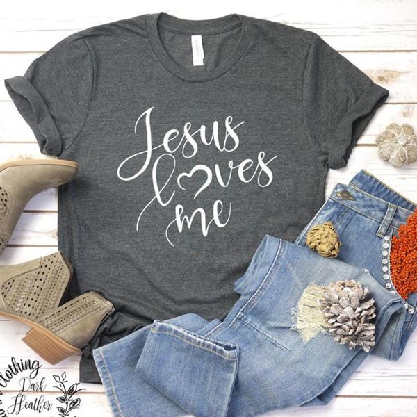 women's t-shirt jesus loves me letter printed women christian graphic tshirt funny christmas t shirt tee plus size 3xl, White
women's t-shirt jesus loves me letter printed women christian graphic tshirt funny christmas t shirt tee plus size 3xl, White