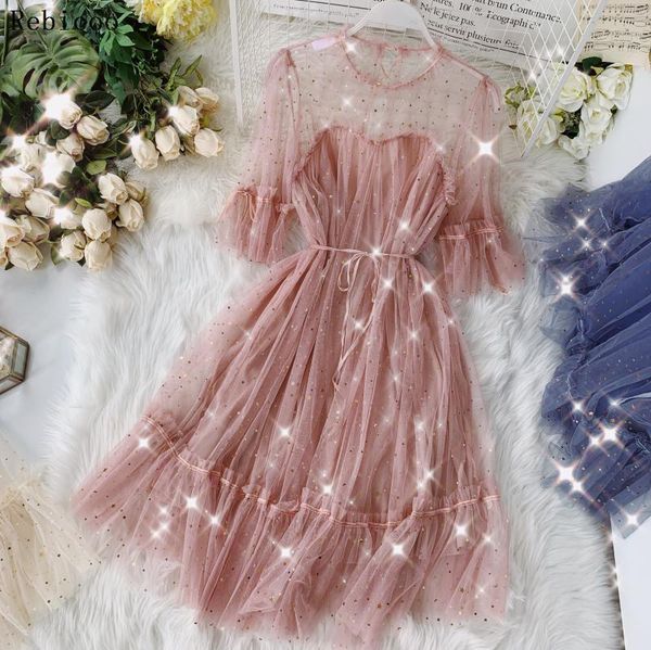 casual dresses spring autumn women star sequins gauze flare sleeve lace-up princess dress female elegant o-neck mesh puff, Black;gray
casual dresses spring autumn women star sequins gauze flare sleeve lace-up princess dress female elegant o-neck mesh puff, Black;gray