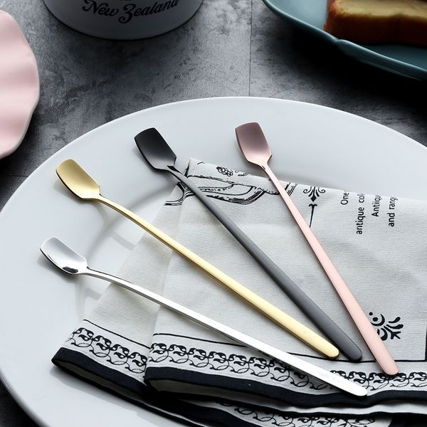 304 stainless steel ice spoon long handle cold drink milk tea honey stirring dessert creative gold-plated mug
304 stainless steel ice spoon long handle cold drink milk tea honey stirring dessert creative gold-plated mug