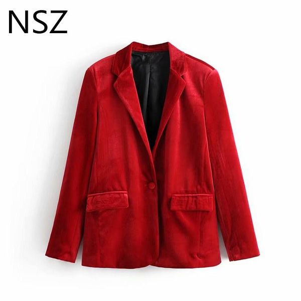 women's suits & blazers women velvet blazer suit jacket office lady formal jackets fashion elegant autumn winter coat outerwear 2021, White;black
women's suits & blazers women velvet blazer suit jacket office lady formal jackets fashion elegant autumn winter coat outerwear 2021, White;black