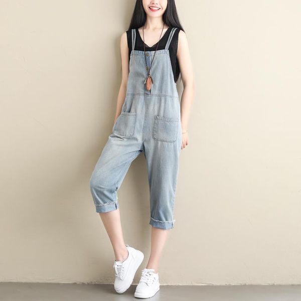 women's jumpsuits & rompers #4004 spring summer loose denim jumpsuit vintage suspender jeans ankle-length women sling retro overalls pl, Black;white
women's jumpsuits & rompers #4004 spring summer loose denim jumpsuit vintage suspender jeans ankle-length women sling retro overalls pl, Black;white