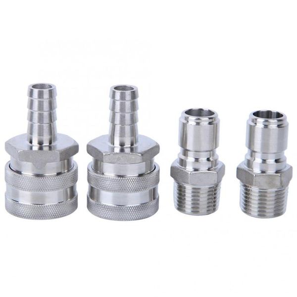 watering equipments 4pcs /2in male thread stainless steel quick connector adapter for home brewing beer brew accessories
watering equipments 4pcs /2in male thread stainless steel quick connector adapter for home brewing beer brew accessories