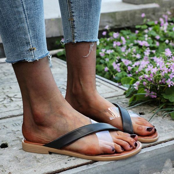 slippers pu casual wedge shoes women outside ctystal 2021 summer for ladies low heel transparen, Black
slippers pu casual wedge shoes women outside ctystal 2021 summer for ladies low heel transparen, Black
