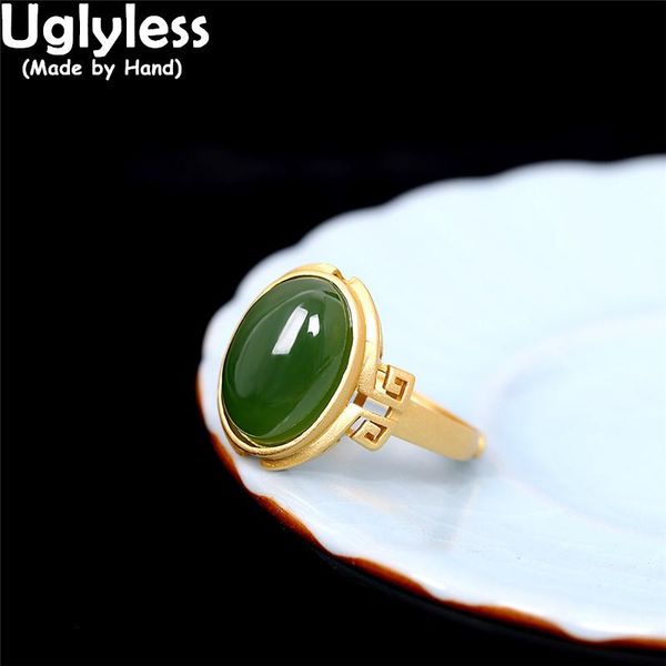 cluster rings uglyless ethnic hollow patterns vintage for women natural jasper green jade gold 925 silver minimalism jewelry, Golden;silver
cluster rings uglyless ethnic hollow patterns vintage for women natural jasper green jade gold 925 silver minimalism jewelry, Golden;silver